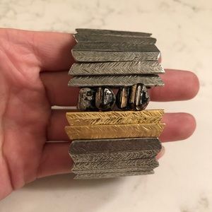 Anne Marie Chagnon Textured Gold Bracelet